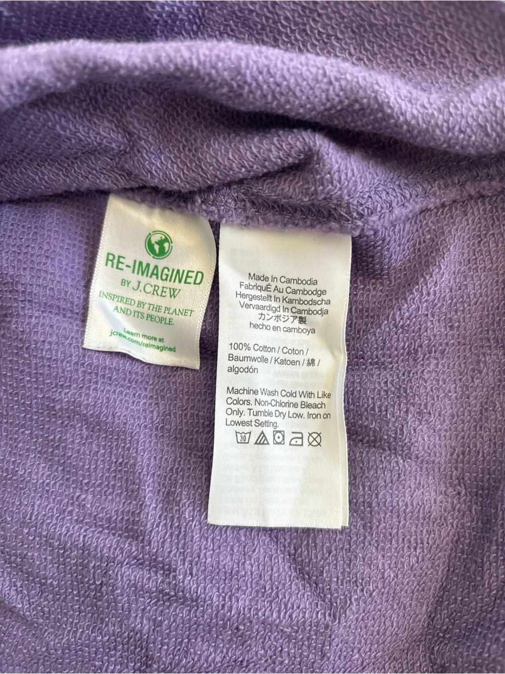 J. Crew Purple Crewneck Sweatshirt
